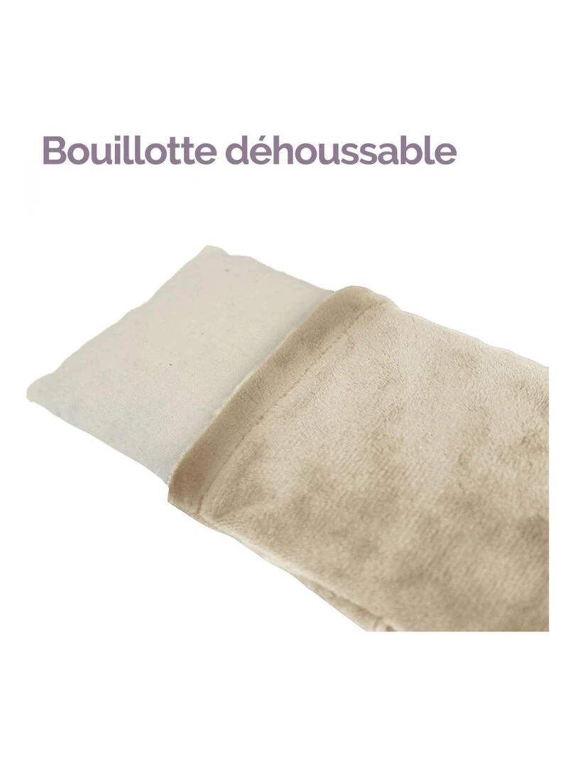 Bouillotte chauffante ou refroidissante déhoussable pour toutes parties du corps   Vivezen   Beige