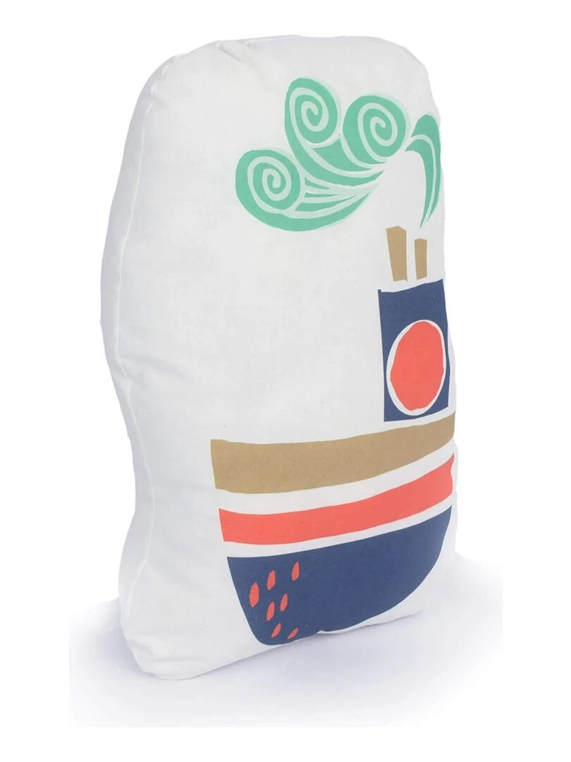Coussin Ahoy there "Happyfriday" Blanc