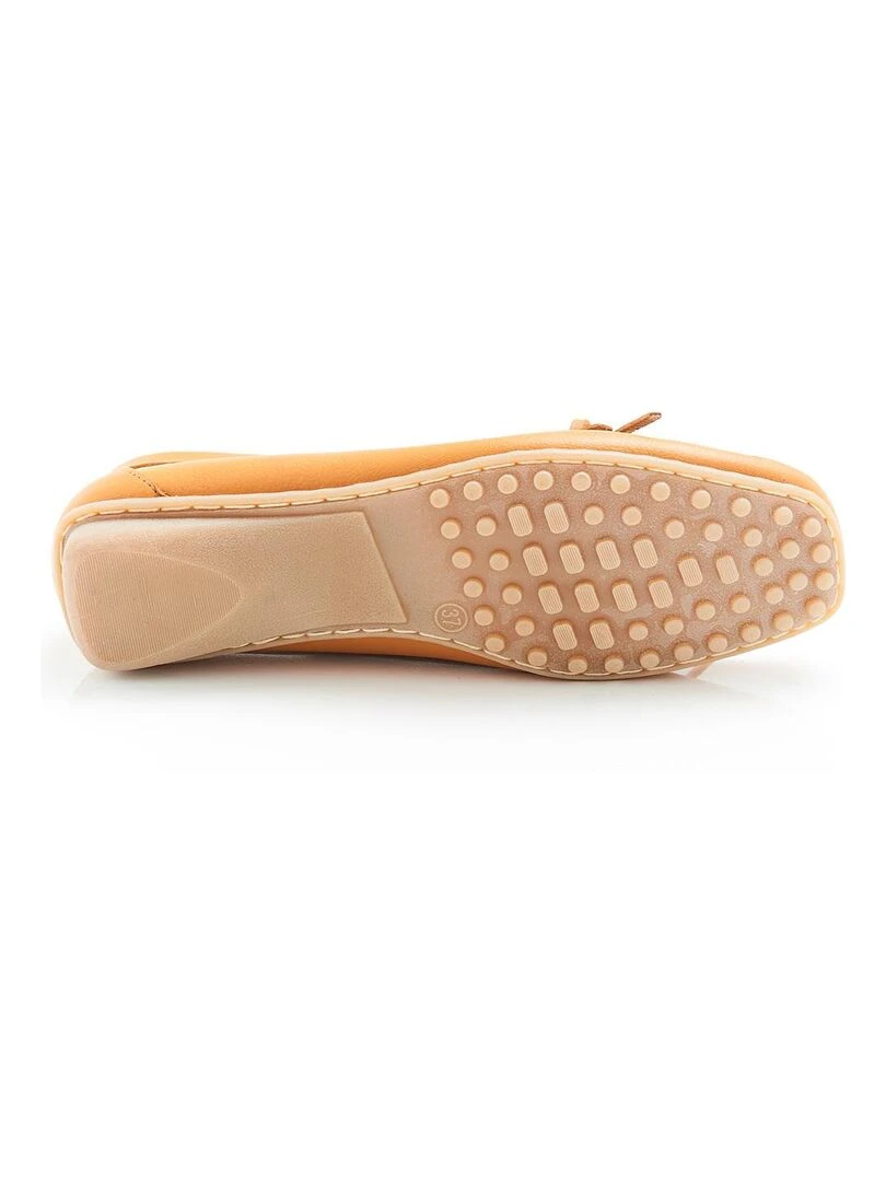 Mocassins à franges Damart Moutarde