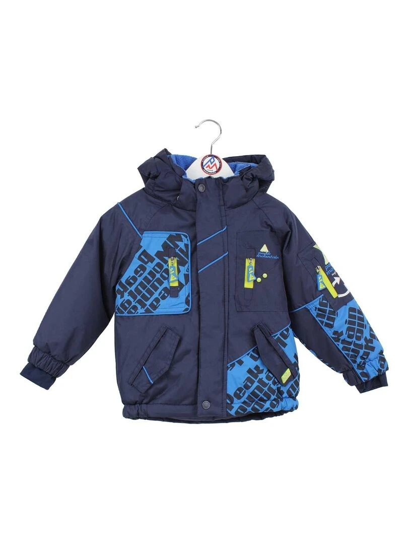 Ensemble de ski garçon ESLALOM PEAK MOUNTAIN Noir Bleu marine Bleu