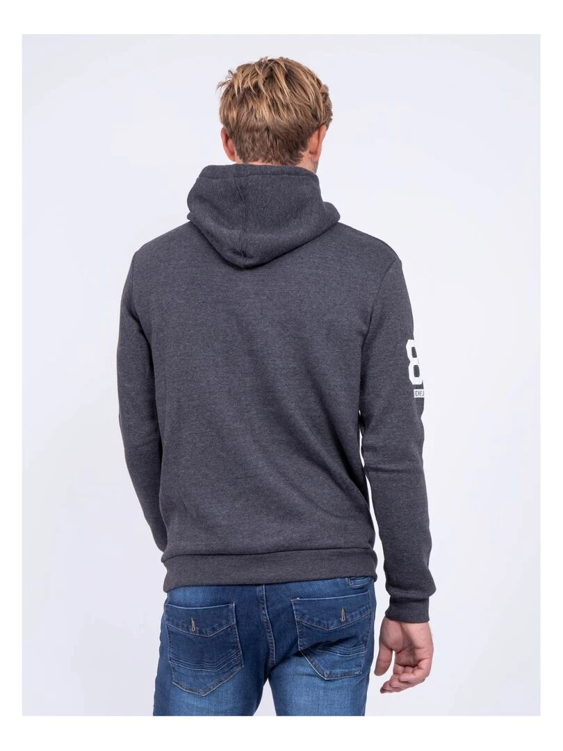 Sweat capuche WARLUZ gris anthracite