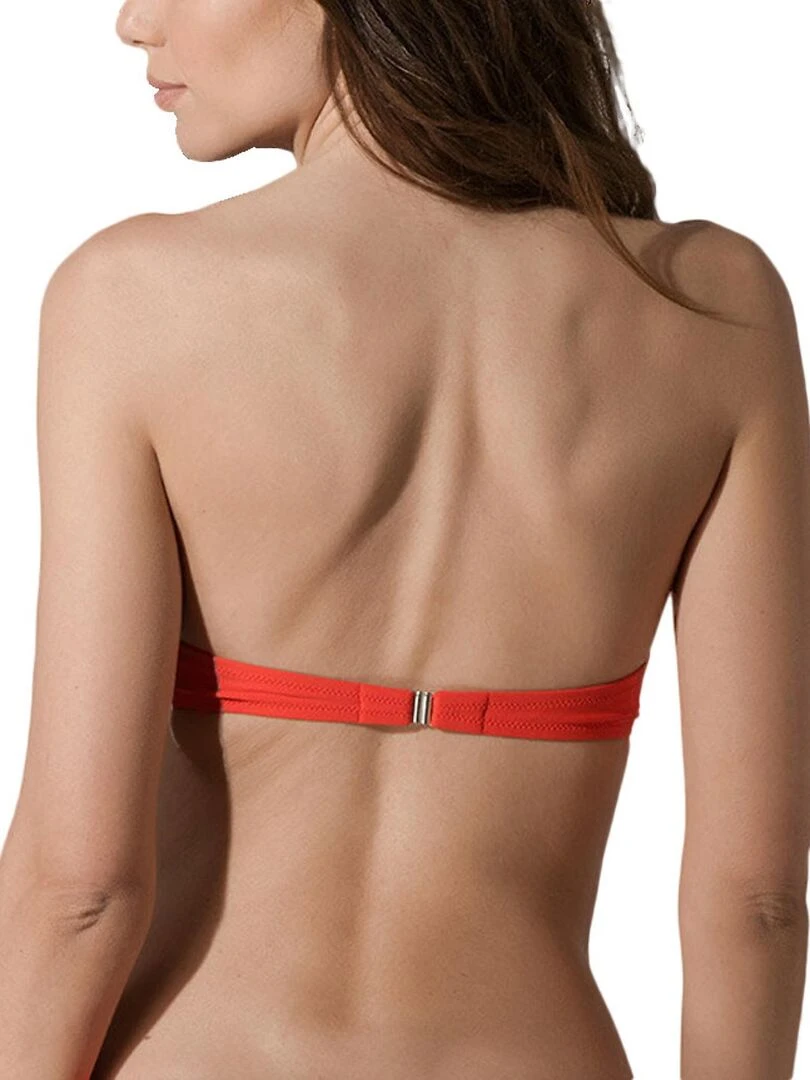 Haut maillot de bain bandeau Pixel   Orange