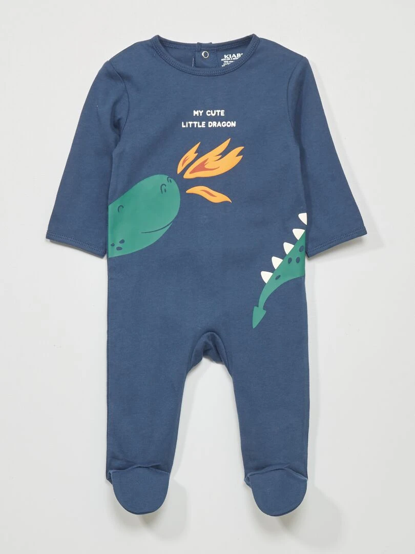 Pyjama 1 pièce imprimé Bleu marine