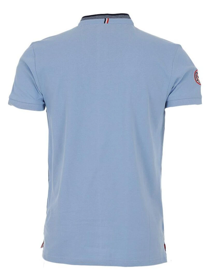 Polo manches courtes homme CANAVERAL VENT DU CAP Bleu ciel