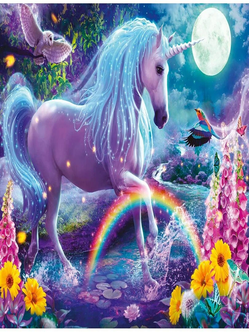Puzzle 100 pièces XXL Licorne scintillante (Collection Paillettes) N/A
