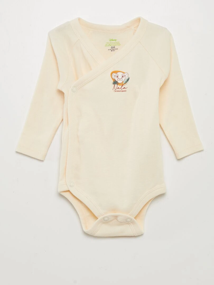 Ensemble 3 pièces Body + legging + bonnet 'Nala & SImba' BEIGE