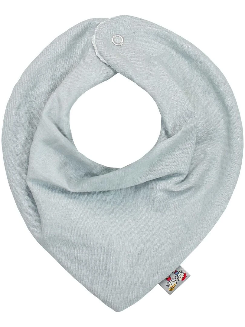 Bavoir bandana en Lin Vert d'eau