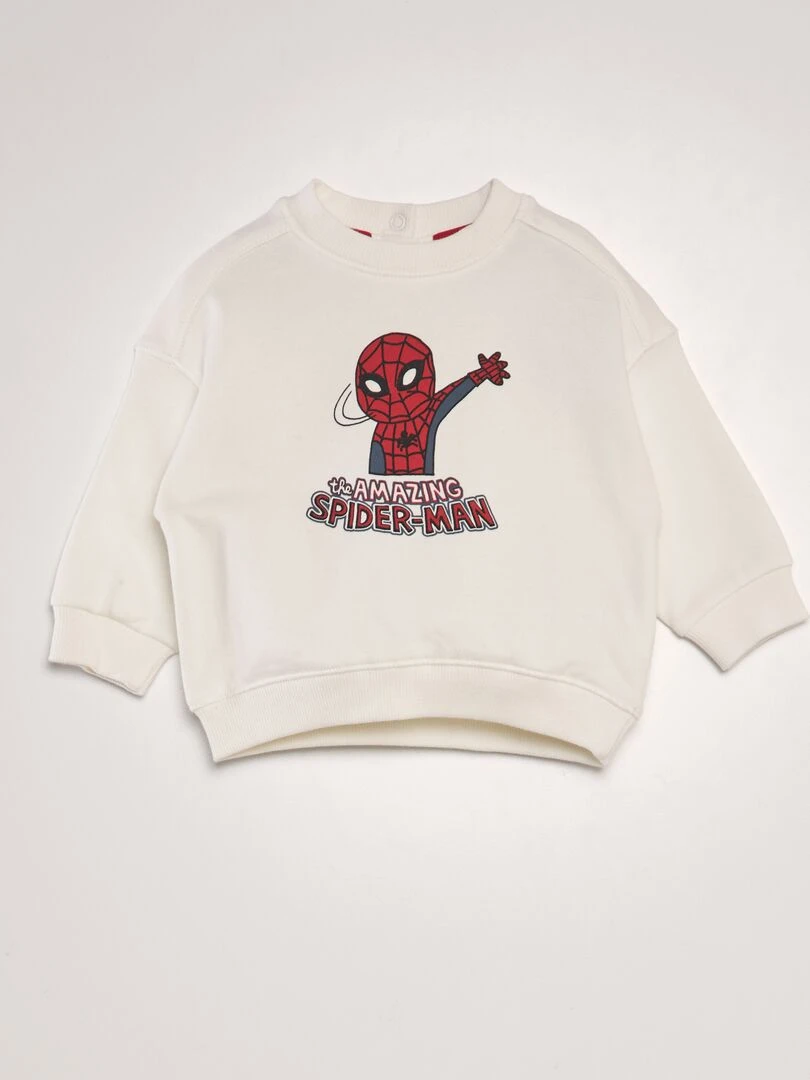 Ensemble jogging 'Spider Man' 'Marvel' sweat + pantalon   2 pièces   BLANC