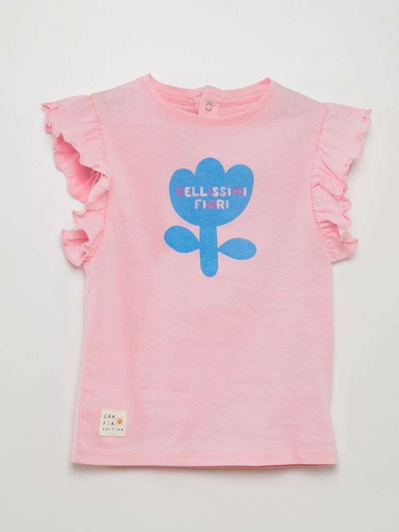 Robe à volants   Grafik Edition   Rose
