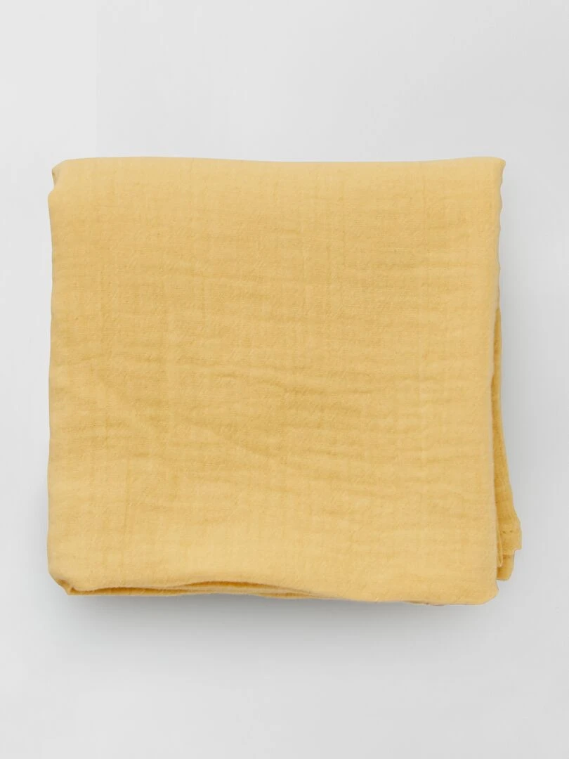 Lot de 3 langes en gaze de coton   jaune