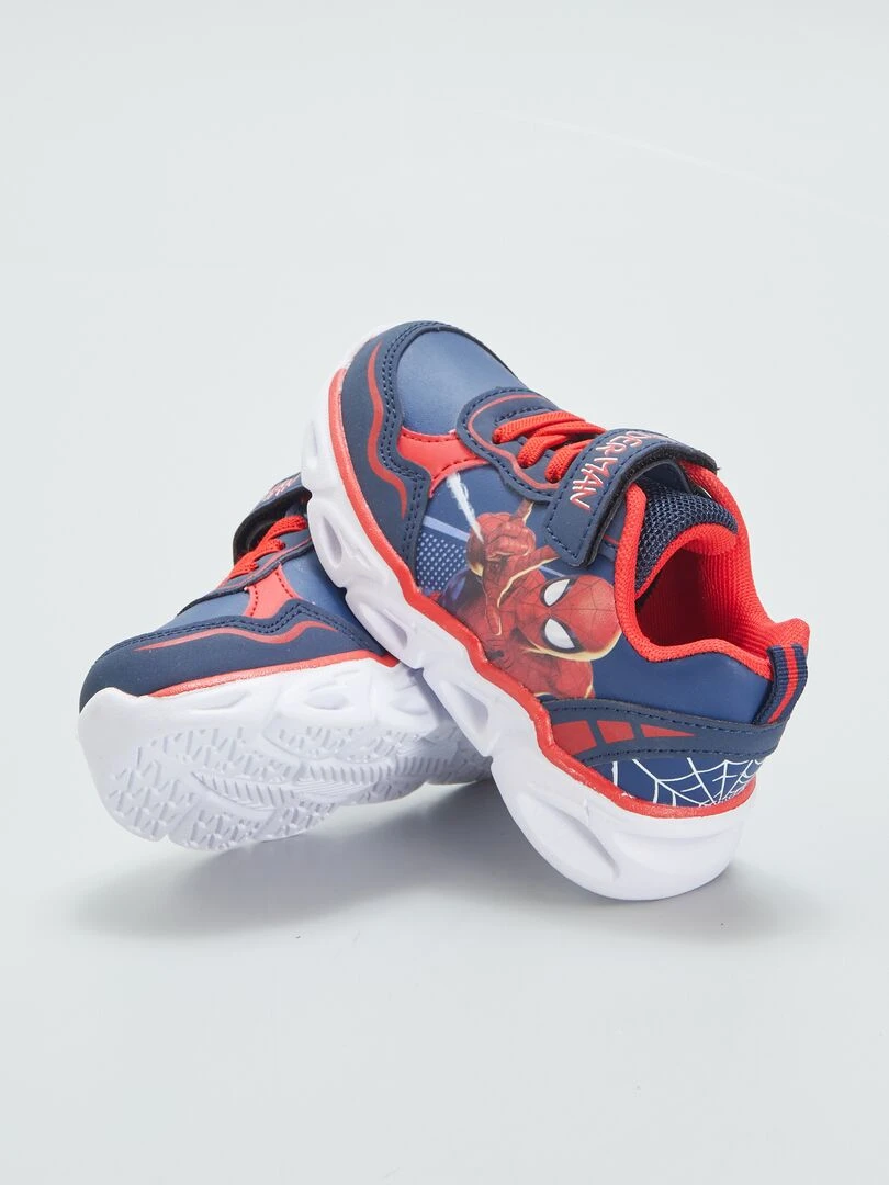 Baskets 'Spider Man' lumineuses   bleu