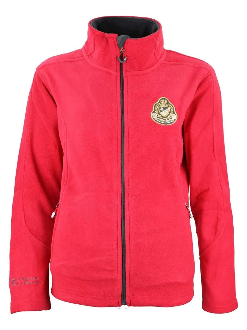 Blouson polaire femme ASAK Rouge