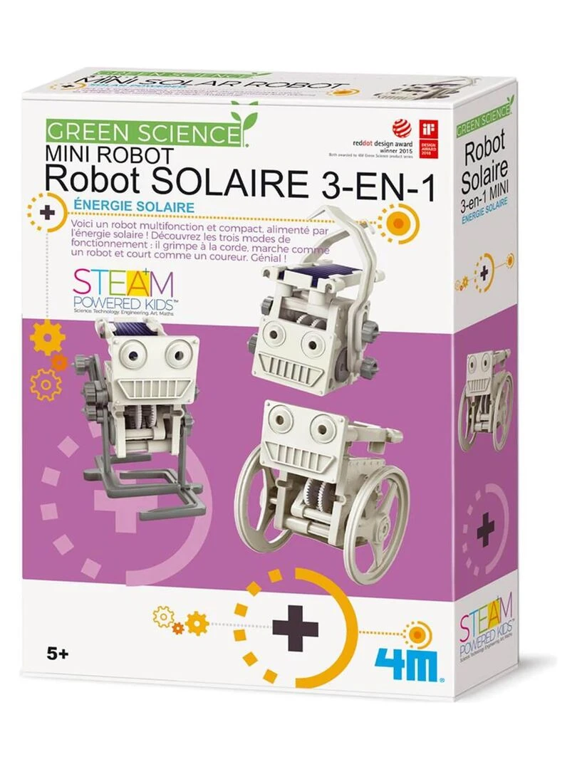 Kit de fabrication Green Science : Mini Robot solaire 3 en 1 N/A
