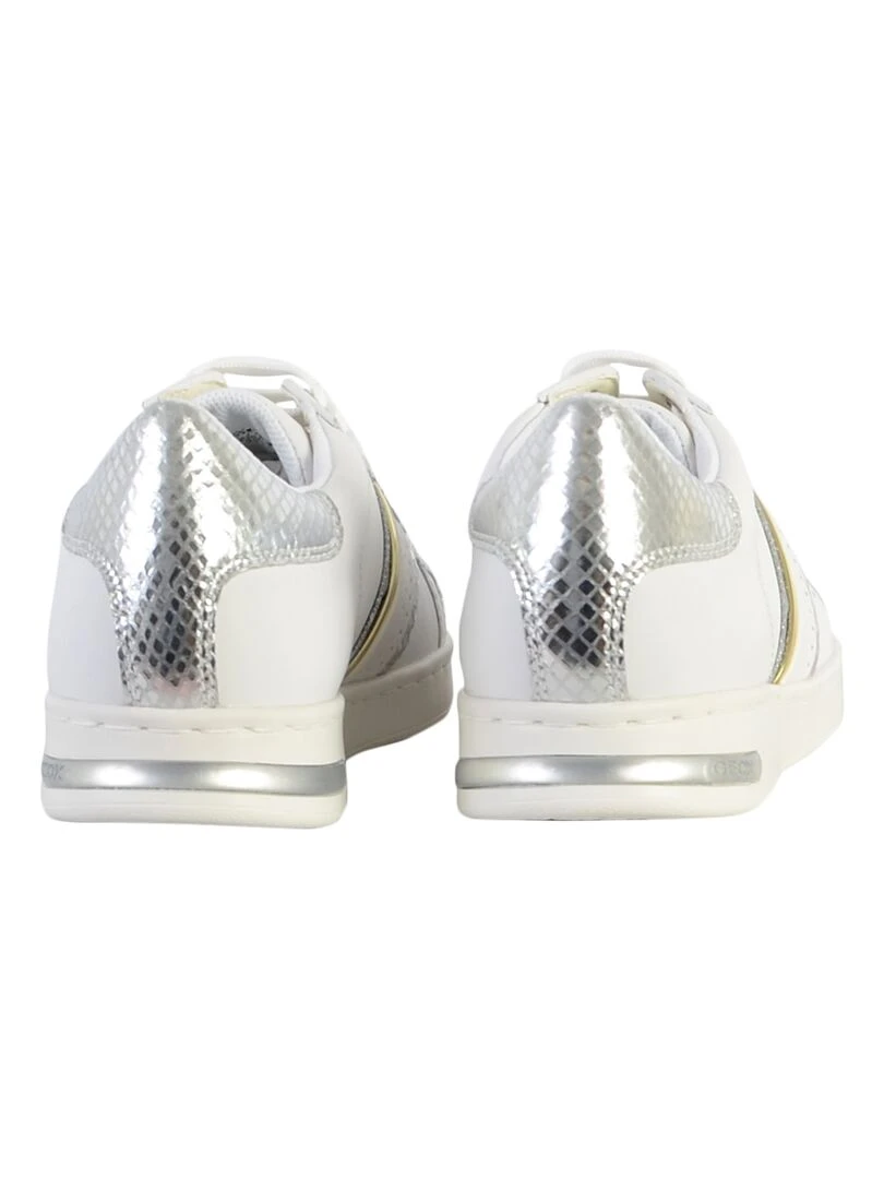 Basket Cuir Geox Jaysen   Blanc