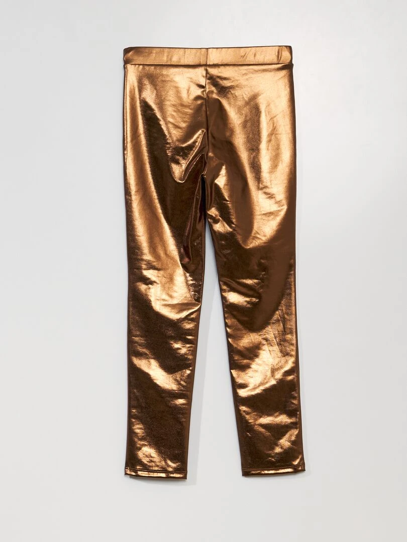 Legging aspect cuivré   Marron