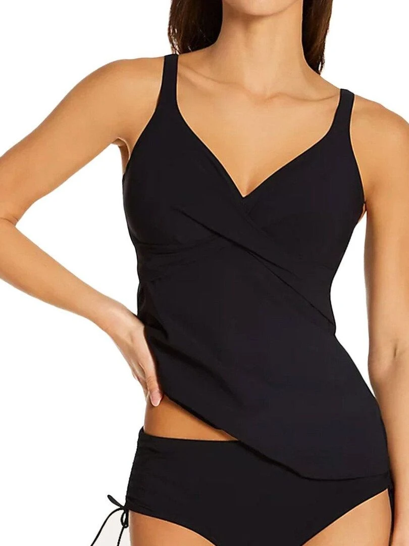 Haut de maillot de bain tankini à armature Maily   Noir