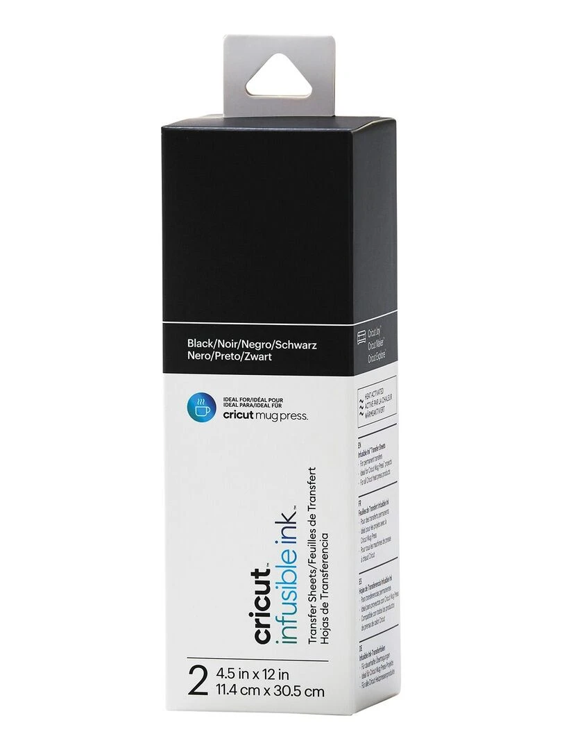 4 feuilles de transfert pour Mug Press   Noir + Gris   N/A