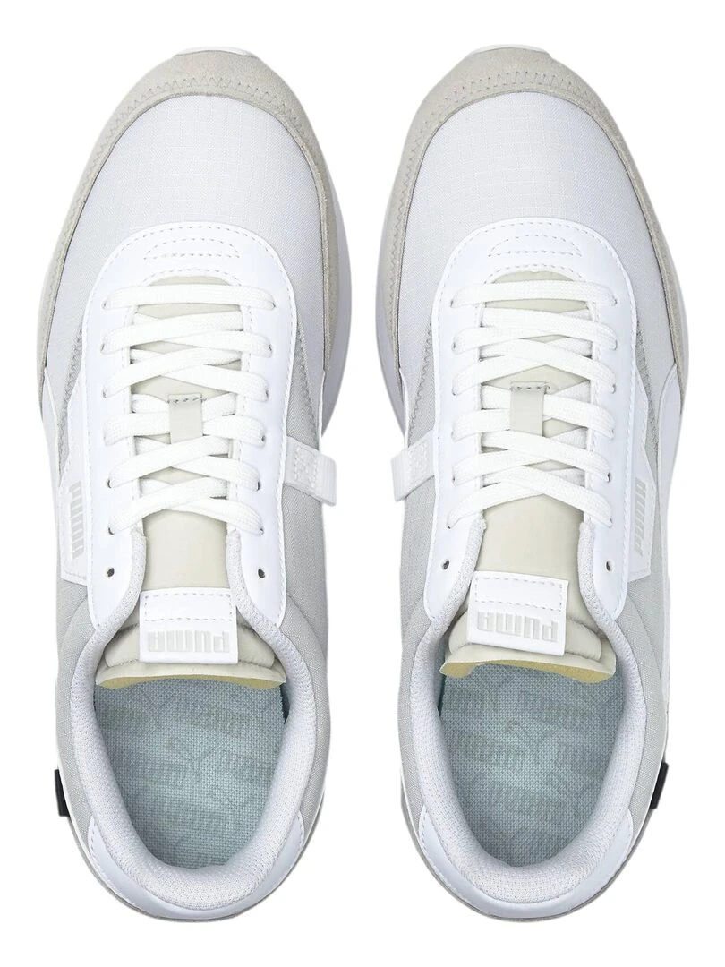 Basket Cuir Puma Future Rider Play On   Blanc