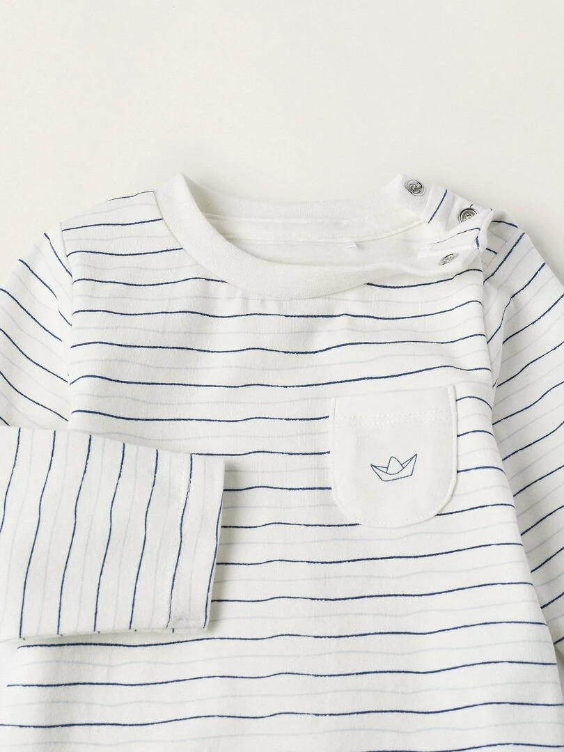 Foulard pour Cheveux + Robe en Coton pour Nouveau Né  NATURE TAKEOVER   Blanc