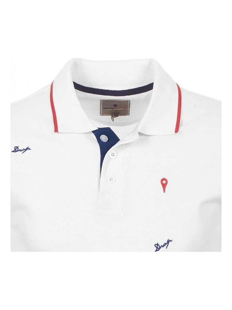 Polo manches courtes garçon ECLAMAR   DEGRE CELSIUS   Blanc