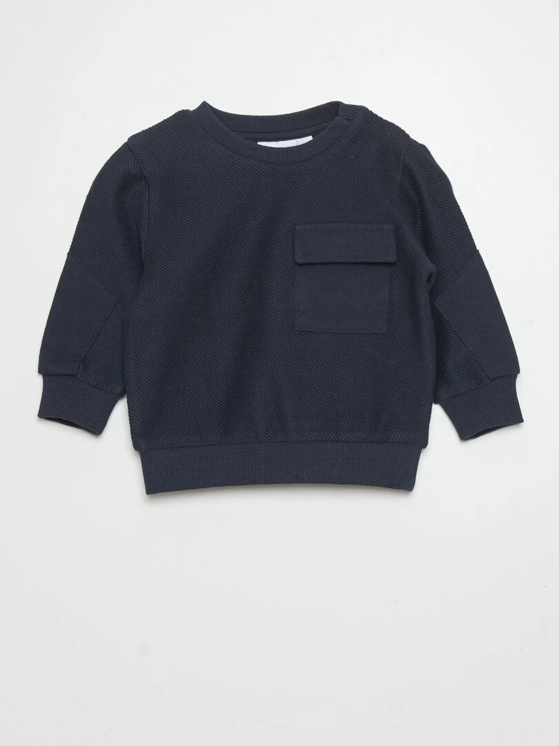 Pull ajouré à manches ballons   Ecru