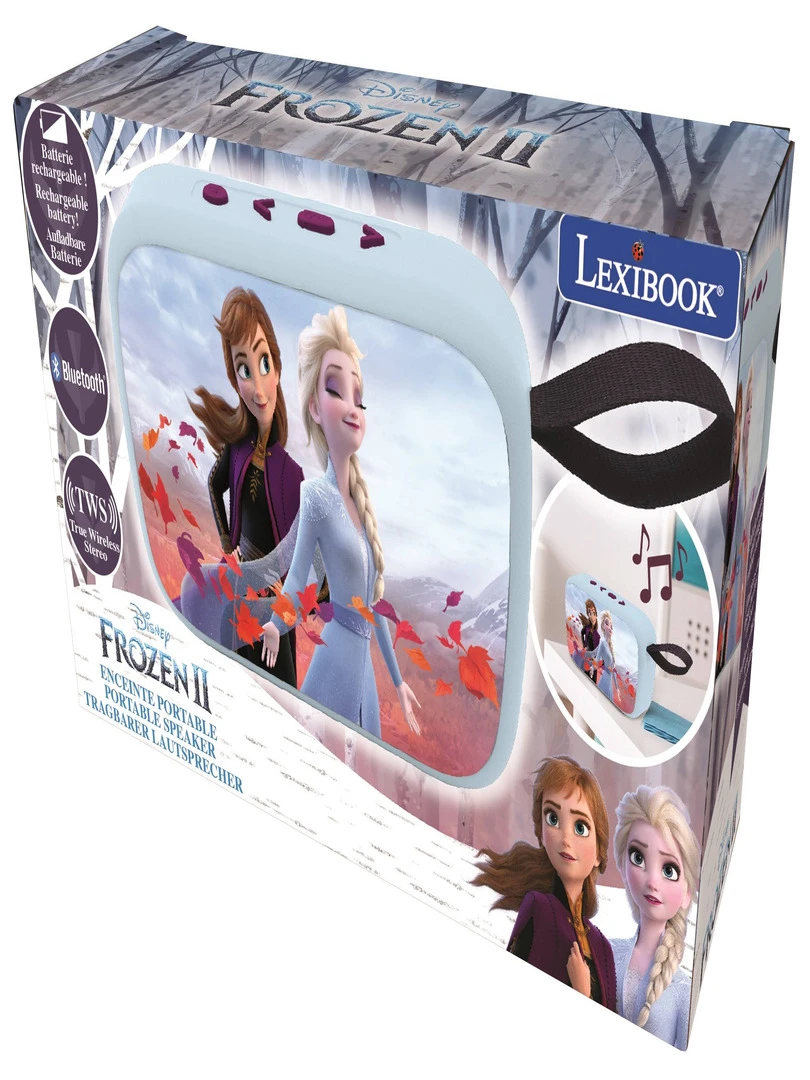 Enceinte Bluetooth® Portable Radio Disney La Reine Des Neiges Avec Finition Tissu N/A