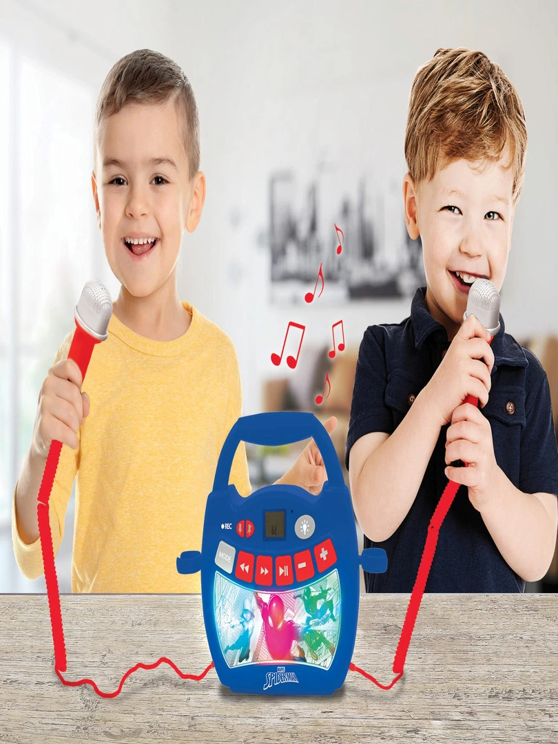 Enceinte Bluetooth Spider man Avec Effets Lumineux Et Micros   N/A