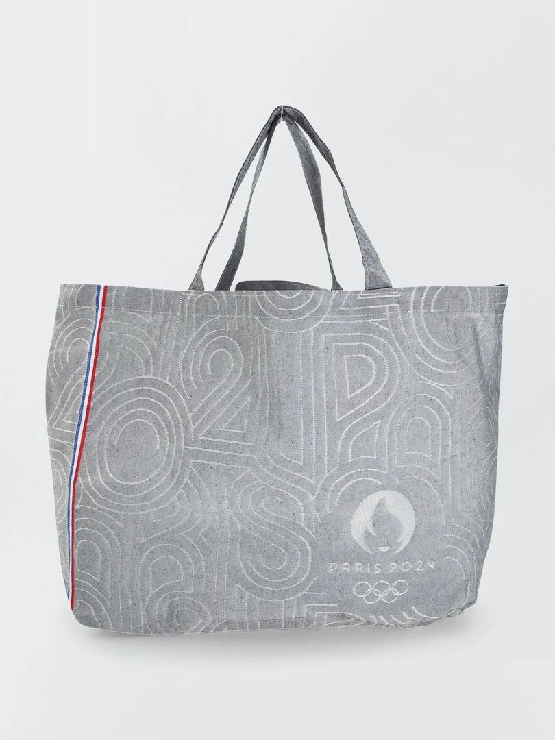 Tote bag en toile Paris 2024 Gris