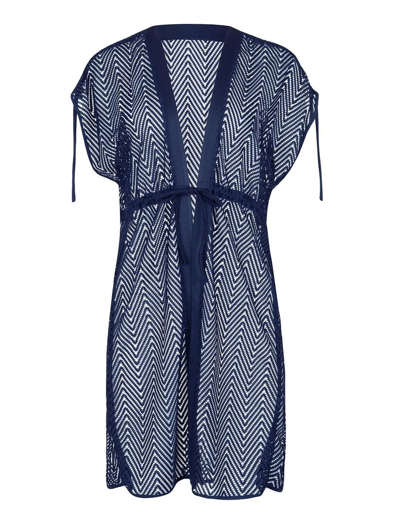 Caftan de plage Santorini   Bleu