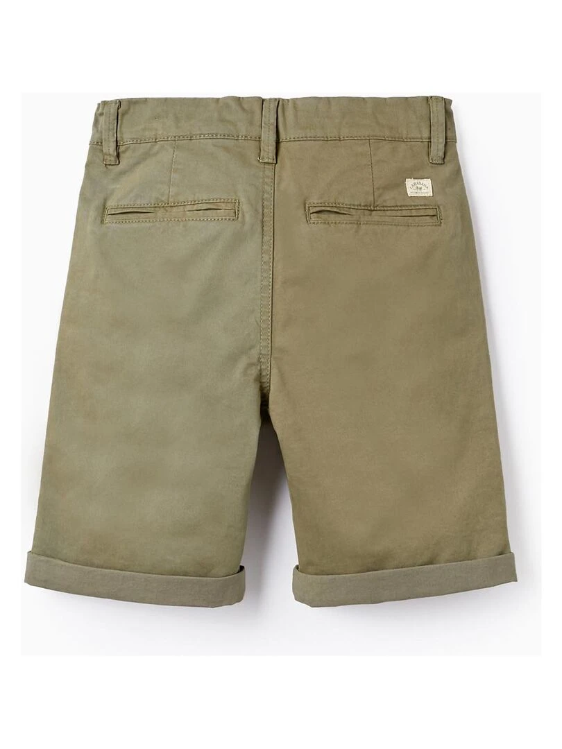 Short Chino en Coton pour Garçon 'Midi' CUBA Vert foncé