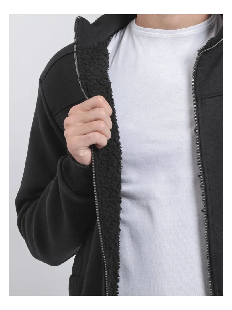 Gilet zippé col montant WILZOKY Noir