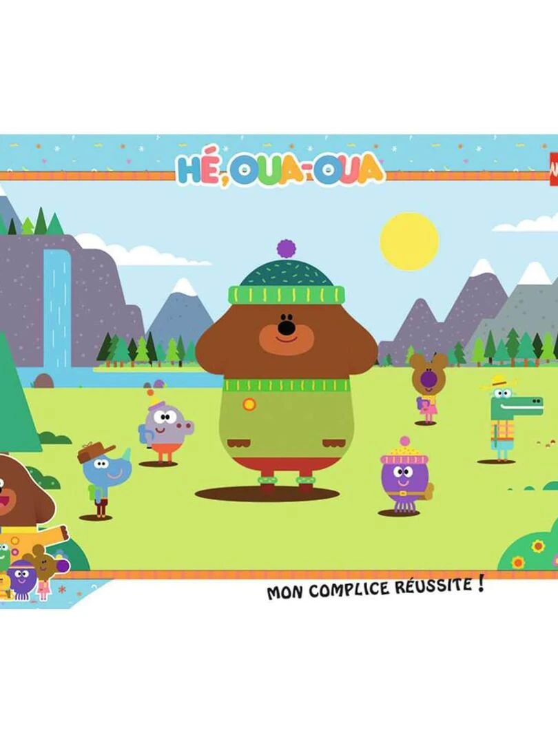 Puzzle cadre 15 pièces : Oua Oua à la montagne : Hé Oua Oua N/A