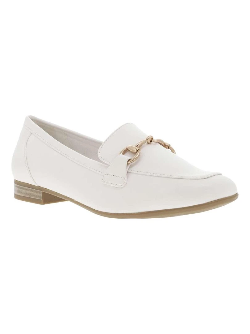 MARCO TOZZI Mocassins talon plat Blanc