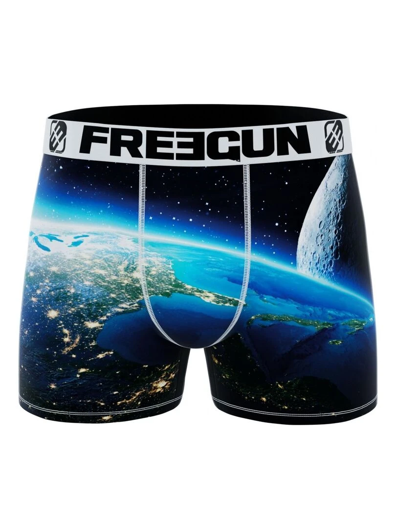 Lot de 4 Boxers garçon Landscape Freegun   Bleu