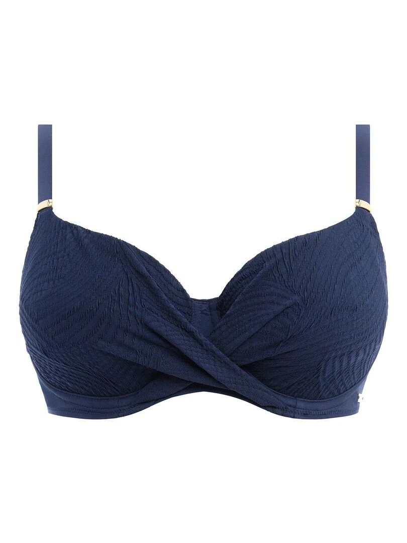 Haut de maillot de bain twisté à armatures Ottawa   Bleu
