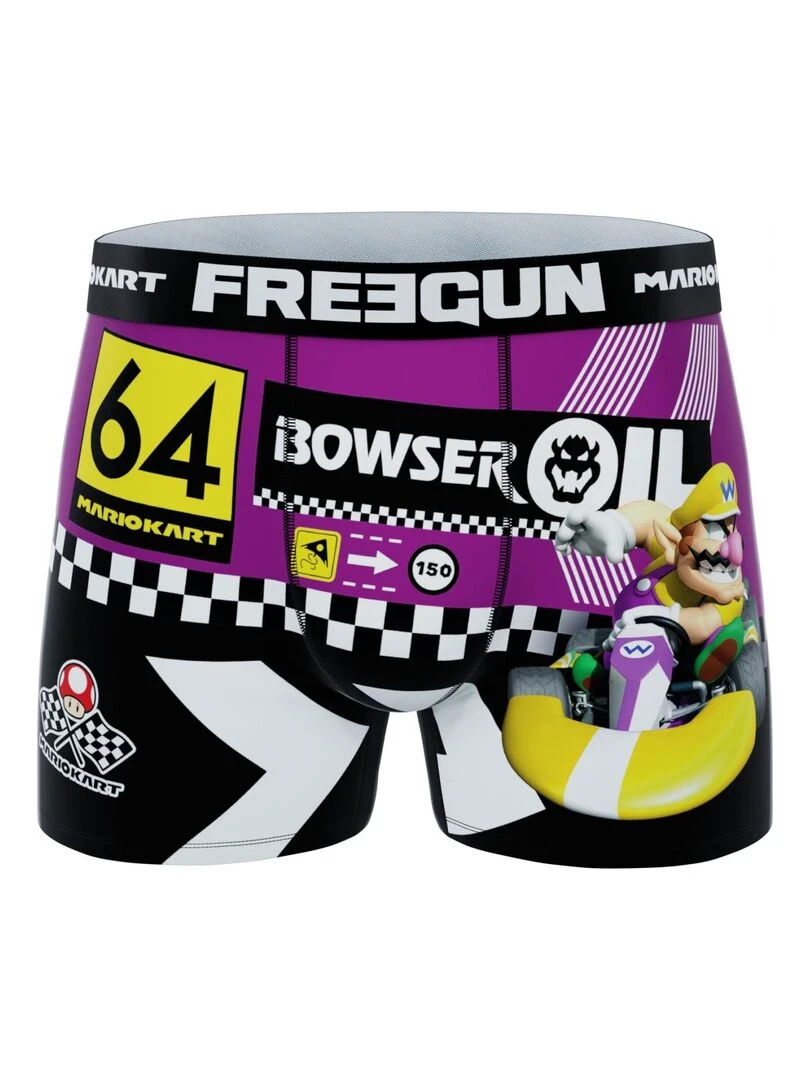 Lot de 6 boxers homme Super Mario Kart Freegun   Jaune