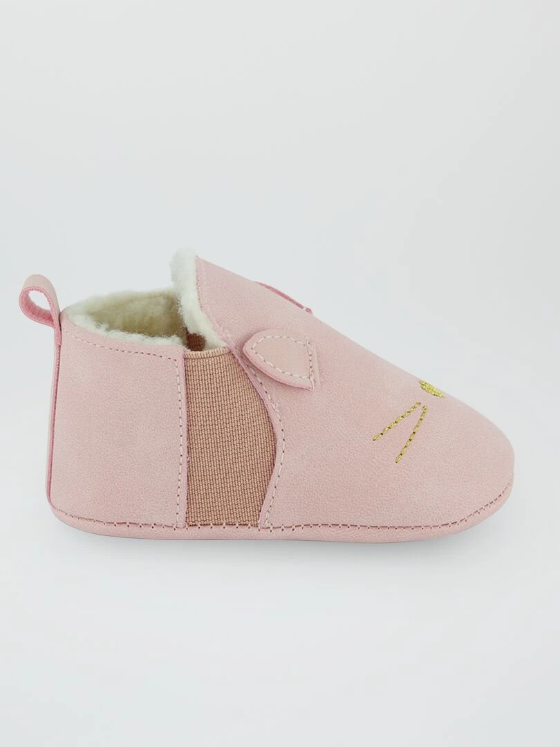 Boots fourrées Rose