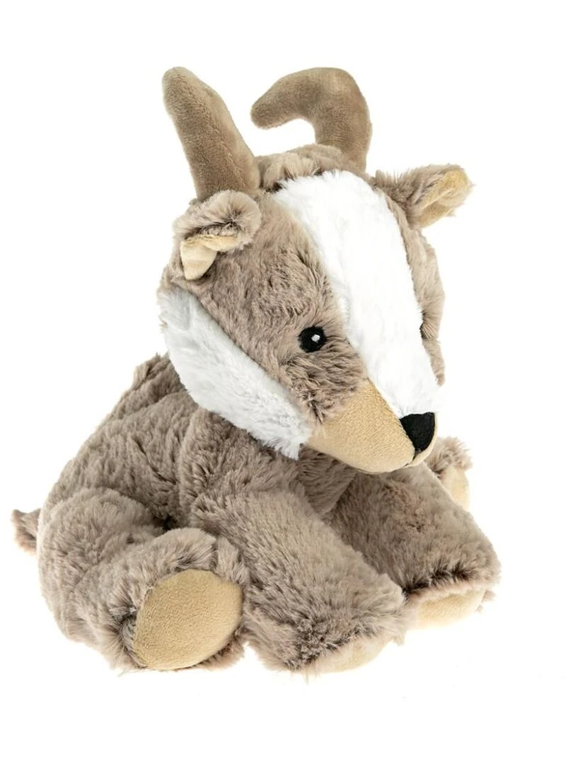 Peluche Bouillotte Chamois Made in France Marron