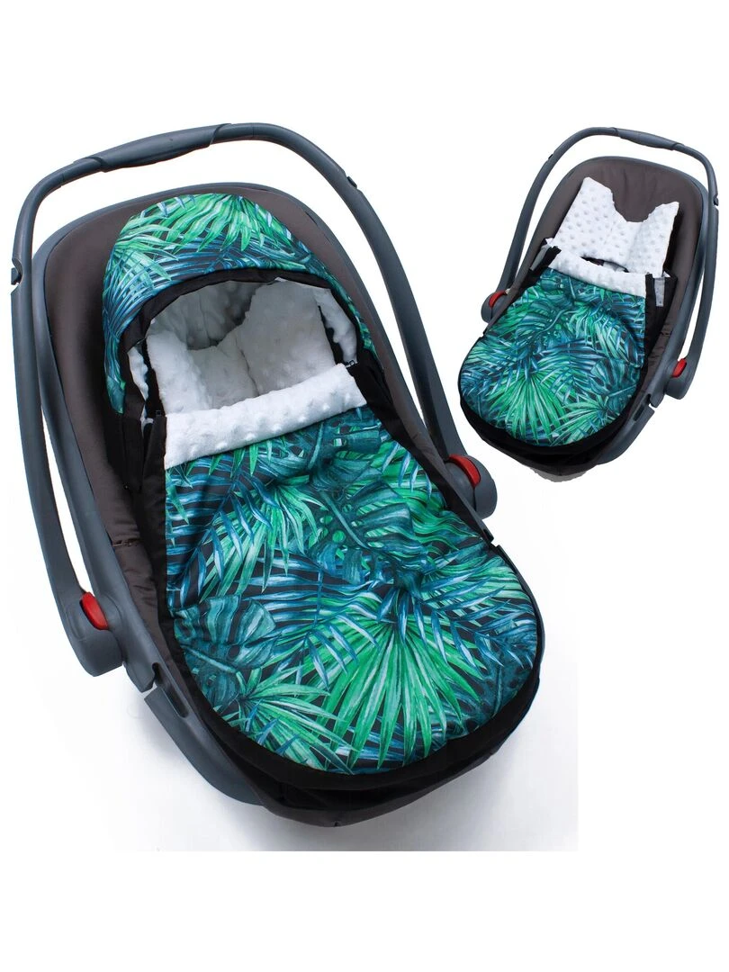 Chancelière imperméable avec cale tête bébé URBAN TROPICOSY Vert