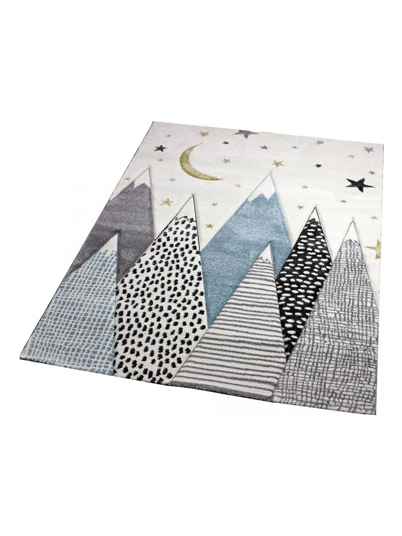Tapis enfant SNOWSKY en polypropylène doux et soyeux OEKO TEX®   Ecru