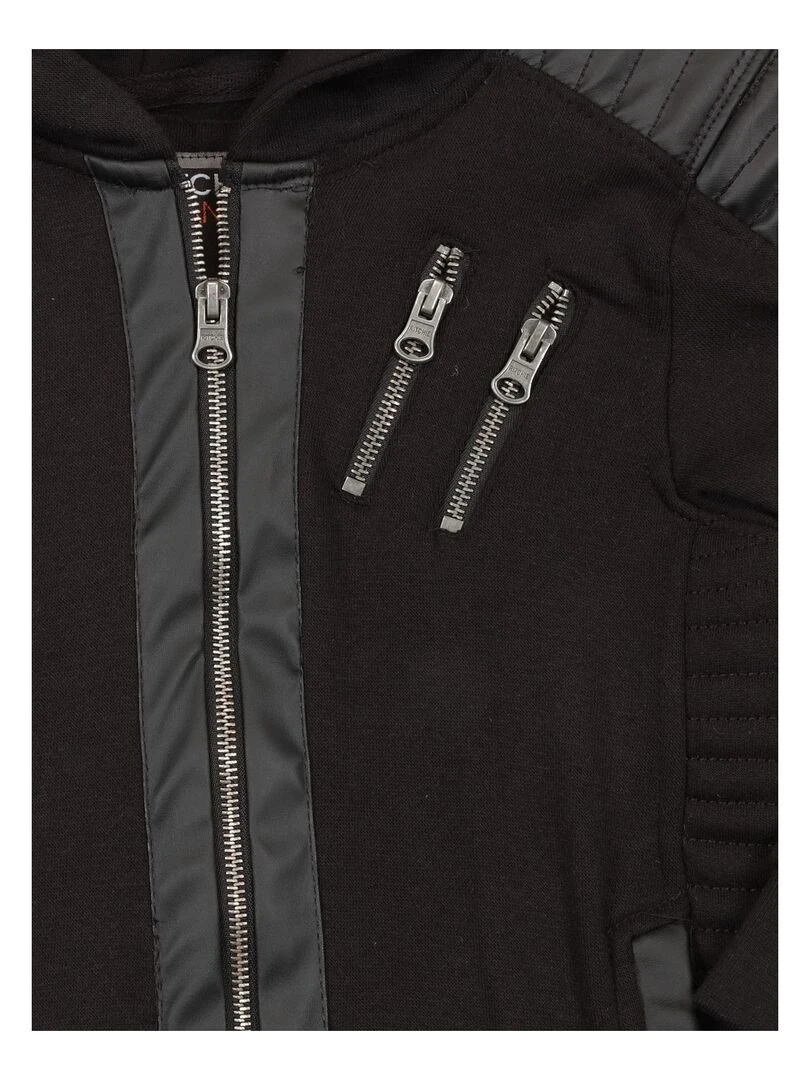 SWEAT ZIPPE CAPUCHE WEST BOY Noir