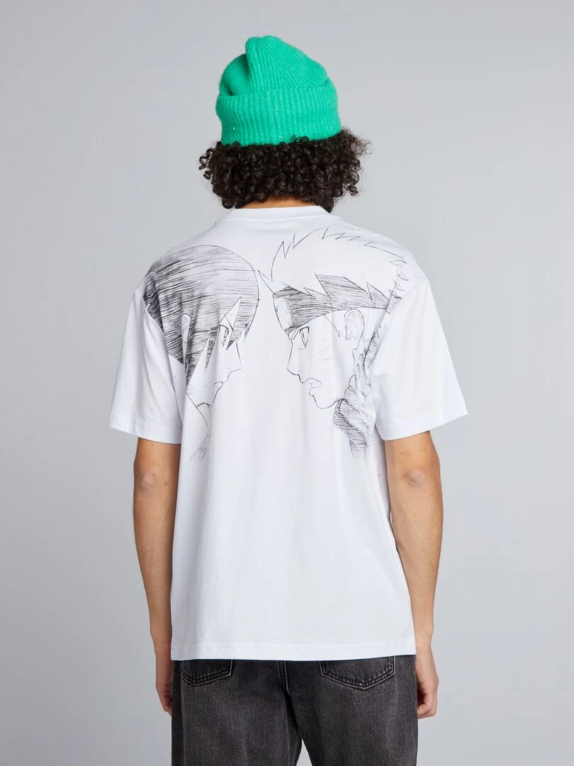T shirt oversize 'Naruto'   blanc