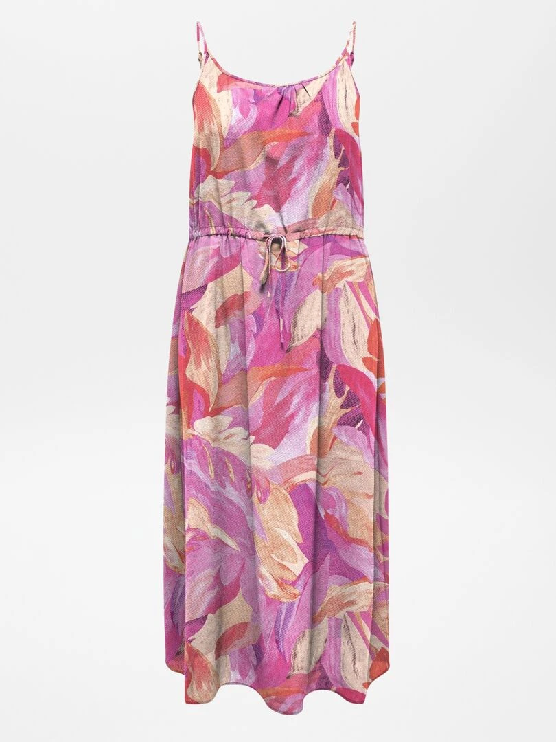 Robe imprimée à fines bretelles 'Only Carmakoma' Rose