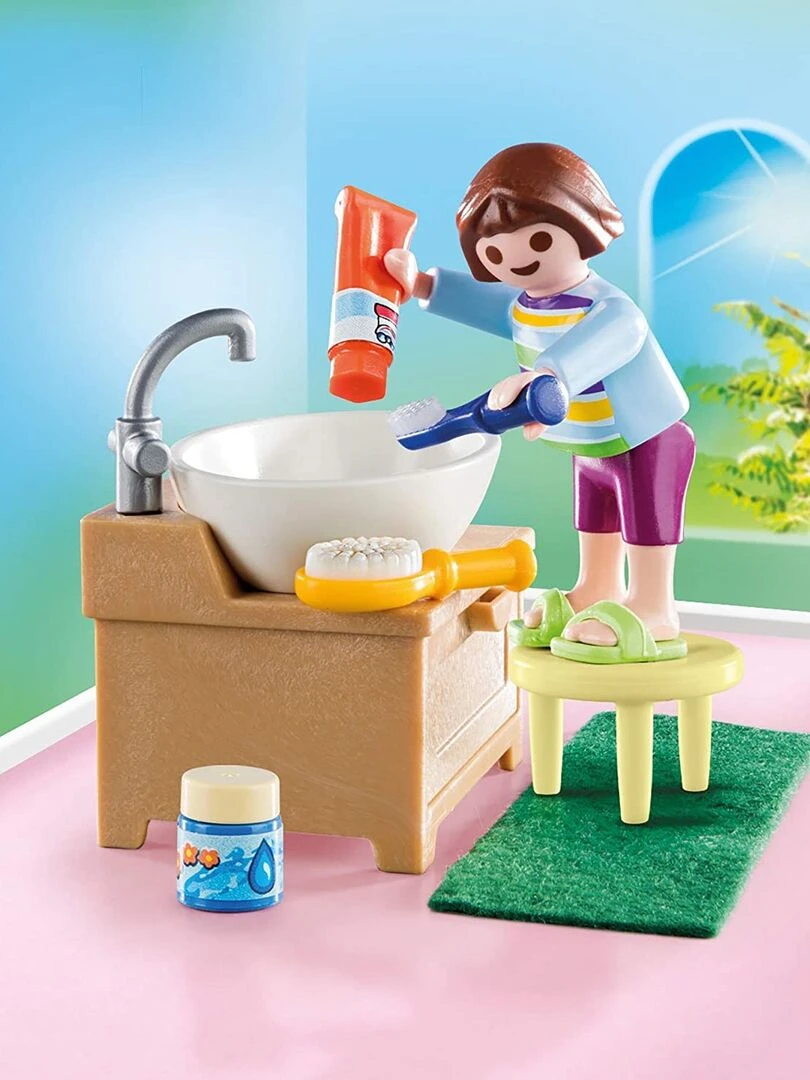 Enfant avec lavabo   N/A