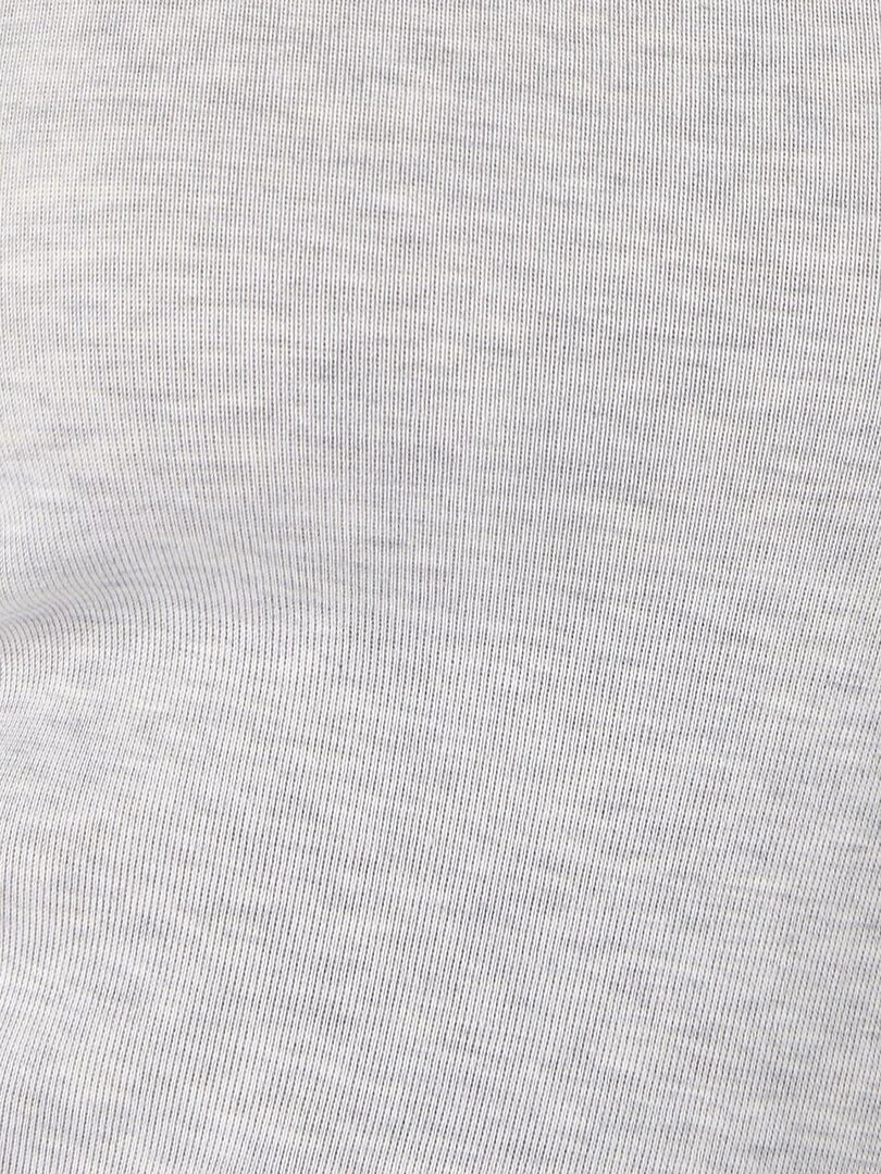 Débardeur fine côte guipure Thermolactyl   Damart   Gris chiné