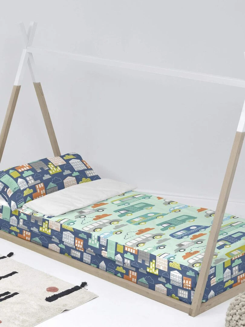 Couchage prêt à dormir Avec rembourrage Holidays "Happyfriday" Bleu Vert