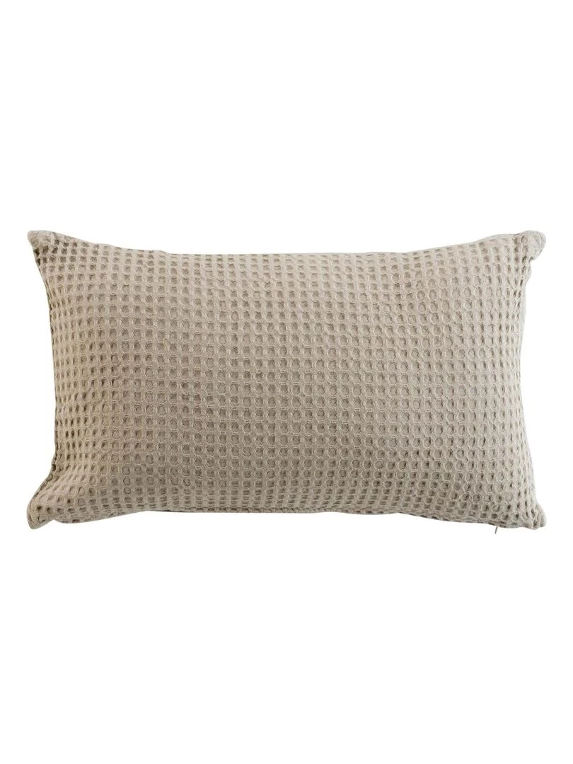 Coussin déhoussable en nid d'abeille Beige