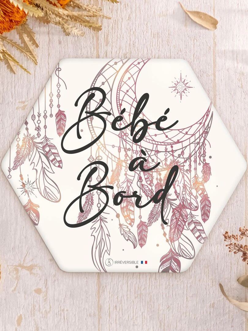 Adhésif / Autocollant bébé à bord Attrape rêve Rose