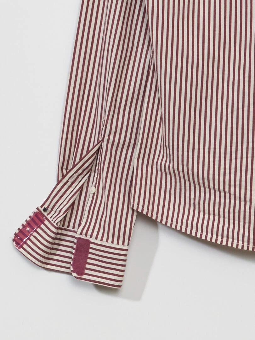 Chemise avec ouverture à scratchs au dos   So Easy   Rouge/blanc