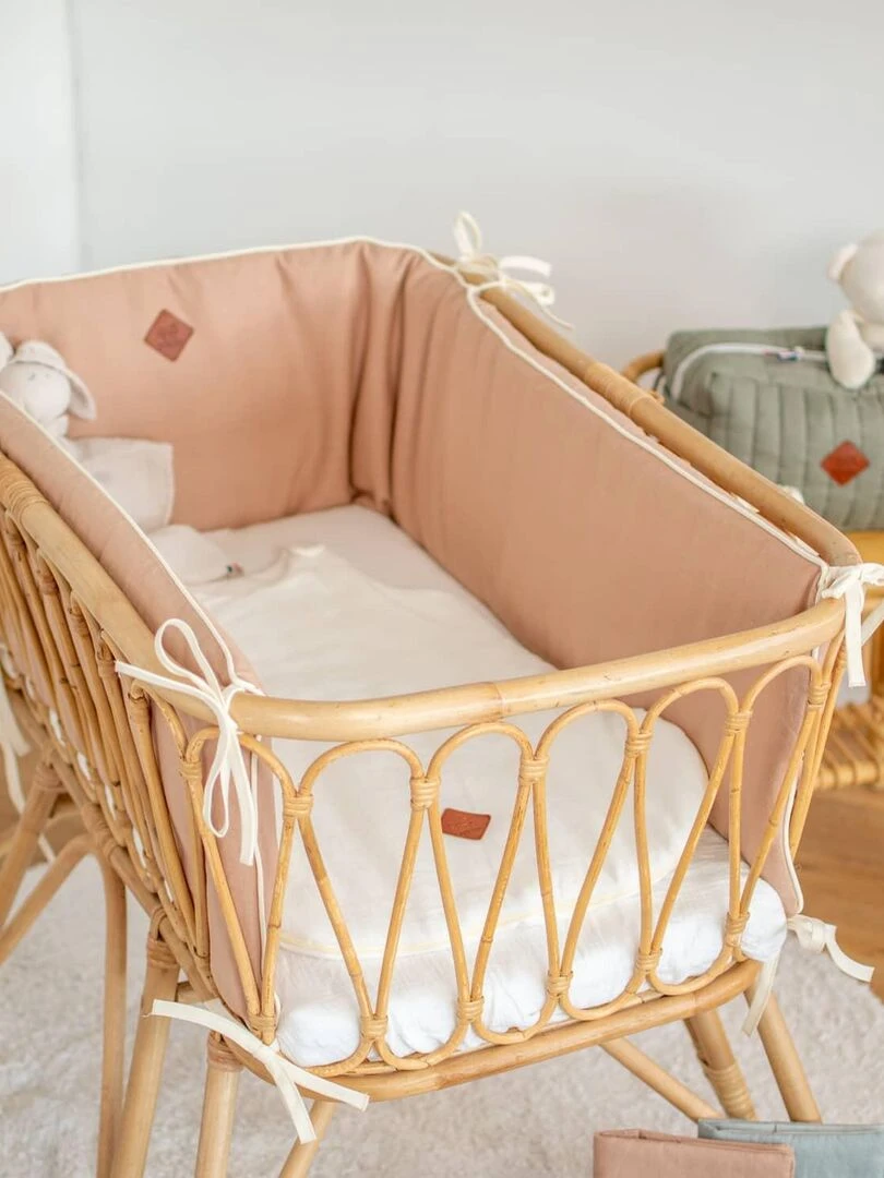 Tour de lit universel en Lin   Beige